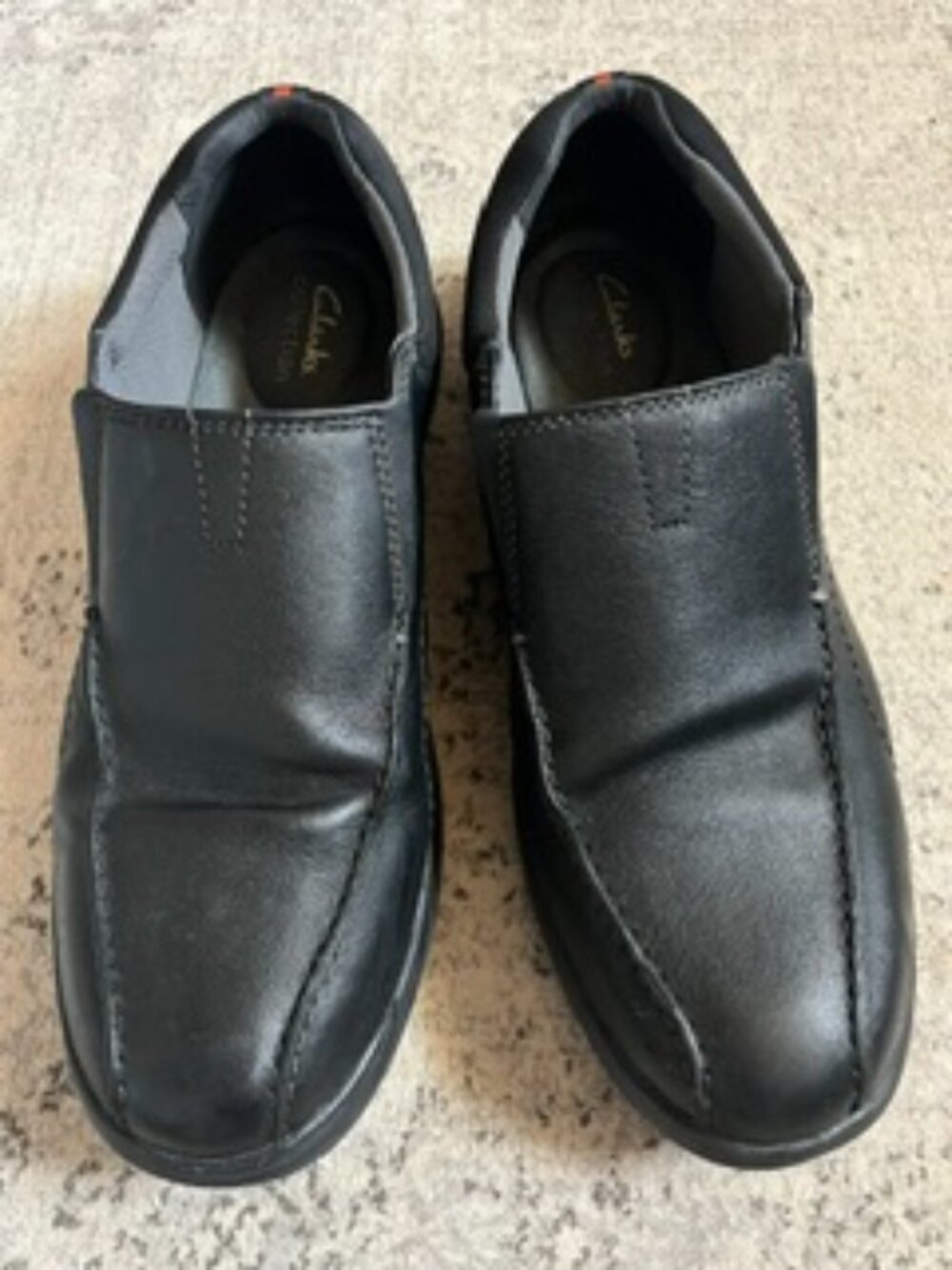 Clarks Collection Black Slip-On Shoes Men's 13